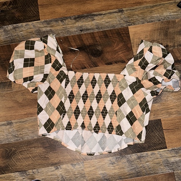 OLM Crop Top Corset Style Front Size XL - Picture 2 of 3